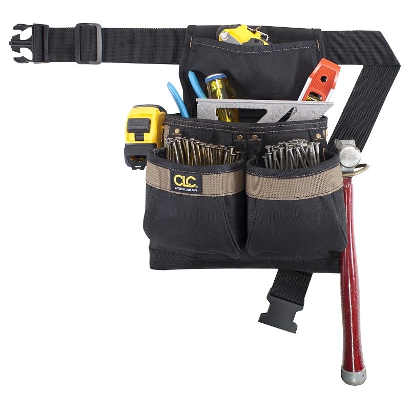 NAIL/TOOL BAG W/POLYWEB BELT  