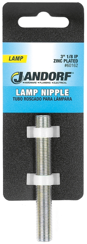 NIPPLE 1/8INCH IP 3IN ZINC PLT