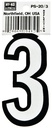 NUMBER HOUSE 3 3-1/4IN REFL   