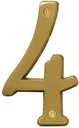 NUMBER HOUSE 4 SB 4IN BRSH BR 