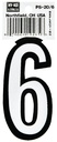 NUMBER HOUSE 6 3-1/4IN REFL   