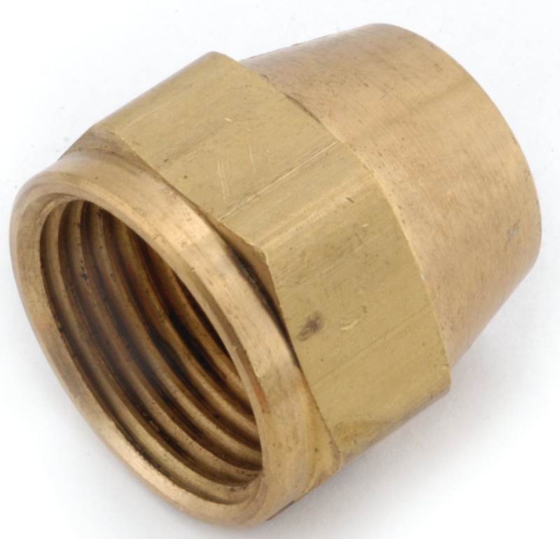 NUT FLARE BRASS SHORT 3/8     