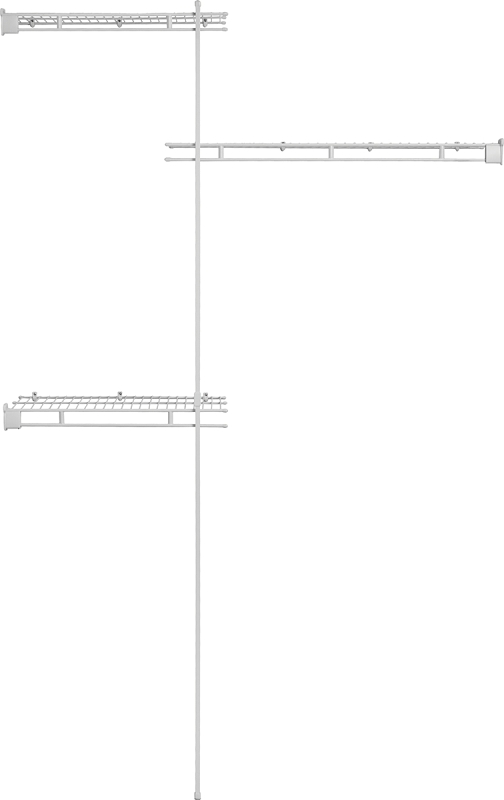 ORGANIZER CLOSET KIT STL 5FT  