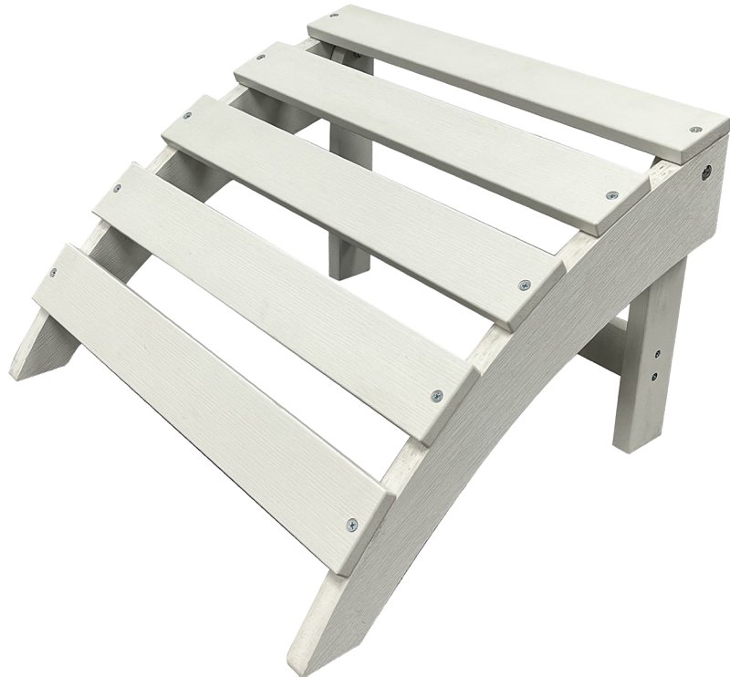 [3182292] OTTOMAN RESIN WOOD WHITE      