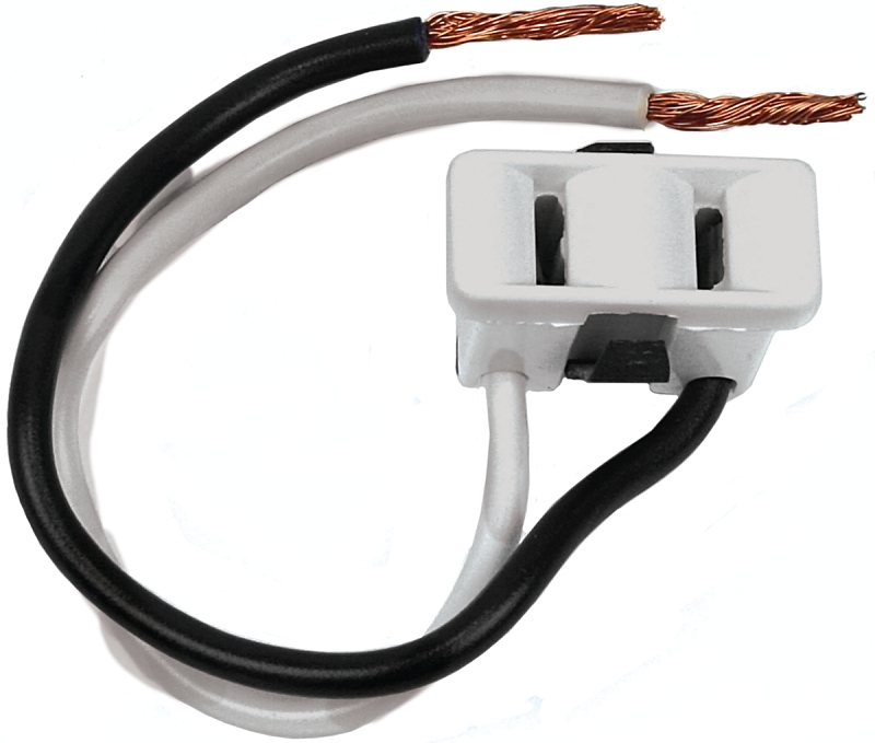 OUTLET 2 PRONG WHT 2 WIRE LEAD
