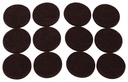 PAD FELT LT DUTY RND 7/8IN BRN