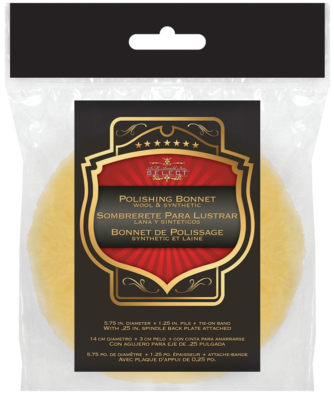 PAD POLISH BONNET W/BCKPLT    