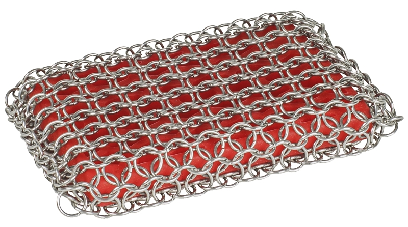 PAD SCRUBBING CHAINMAIL RED   