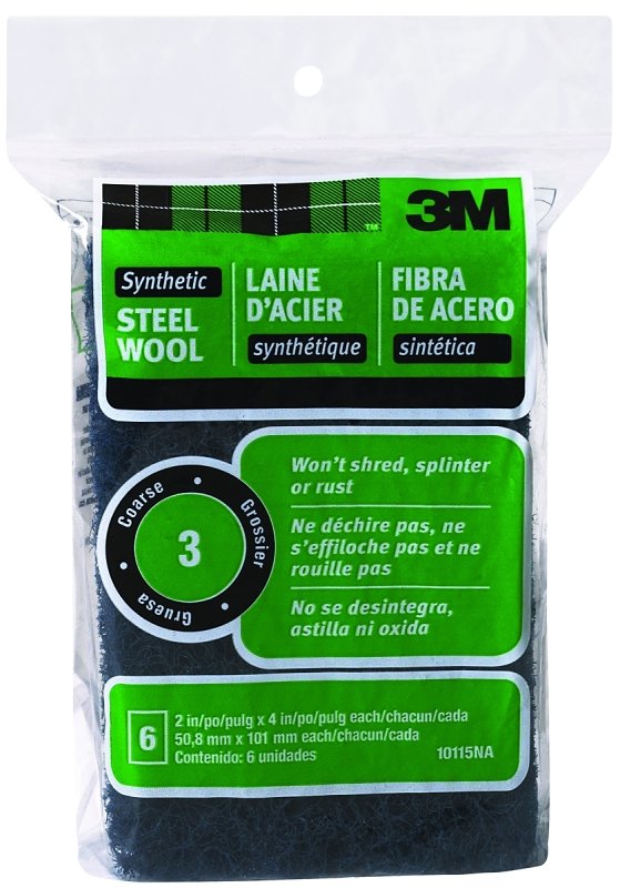 PAD STL WOOL SYNTHETIC COARSE 