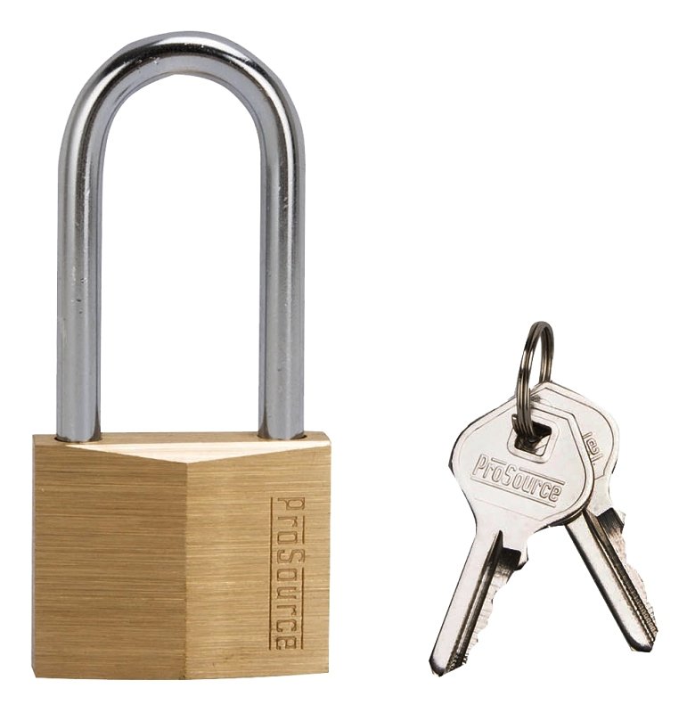 PADLOCK BRASS 2IN VERTICAL KD 