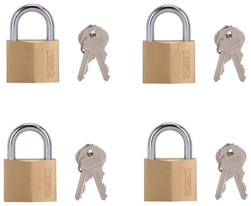 PADLOCK BRASS 7/8IN VERTCLR KA