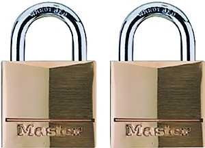PADLOCK BRS KA VRTCLR 7/16IN  