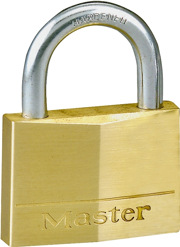 PADLOCK BRS KD VRTCLR 7/8IN   