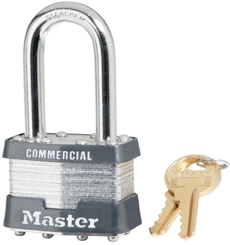 PADLOCK STEEL 1-1/2IN VRTCL KD