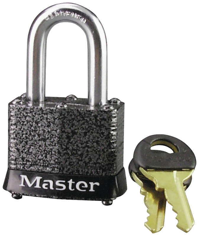 PADLOCK STL KD VRTCLR 1-1/8IN 