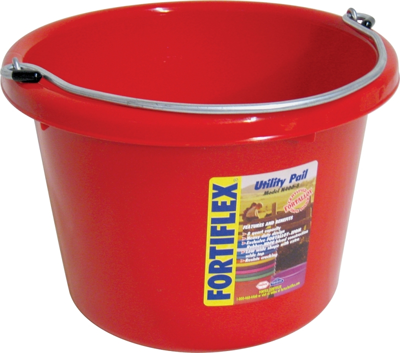 PAIL UTILITY RED 8QT          