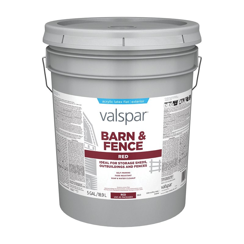 PAINT BARN FENCE LATEX RED 5G 