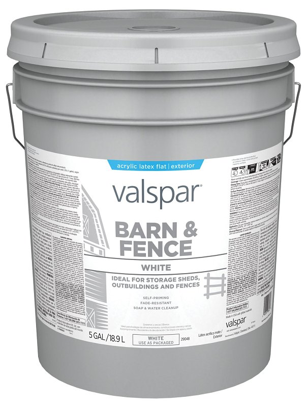 PAINT BARN FENCE LATEX WHT 5G 