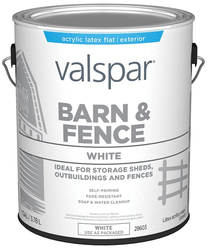 PAINT BARN FENCE LATEX WHT GA 