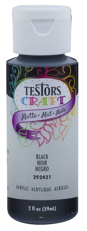 PAINT CRAFT ACRY MAT BLACK 2OZ