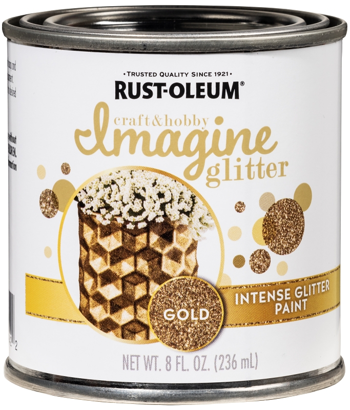 PAINT INTENSE GLITTER GOLD 8OZ