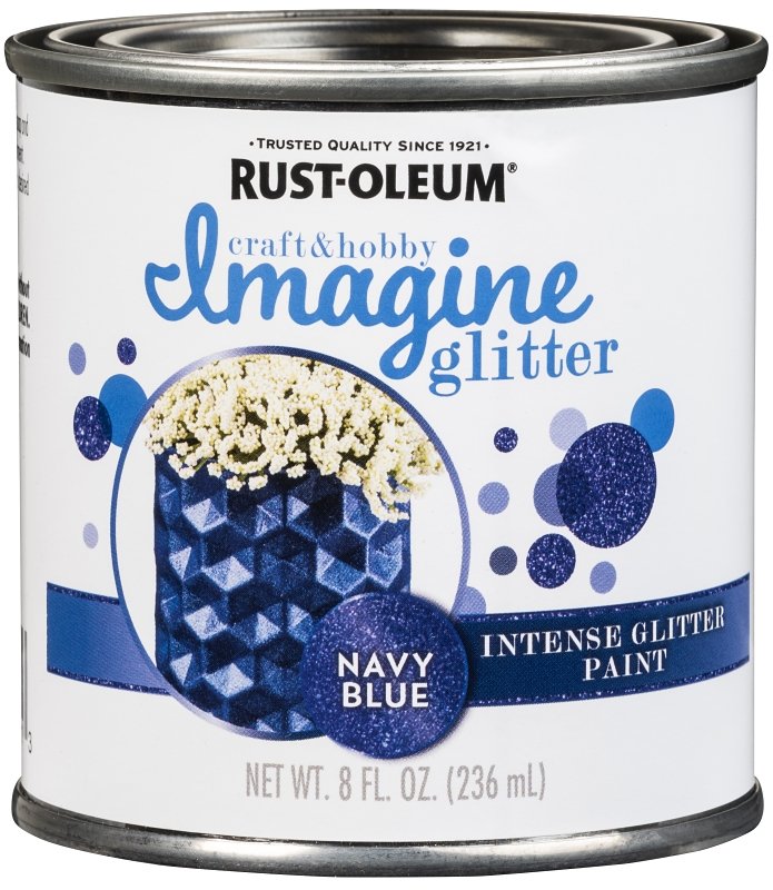 PAINT INTENSE GLTR NVY BLU 8OZ