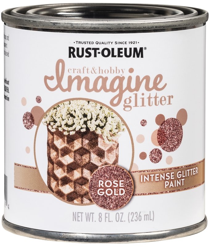 PAINT INTENSE GLTR ROSEGLD 8OZ