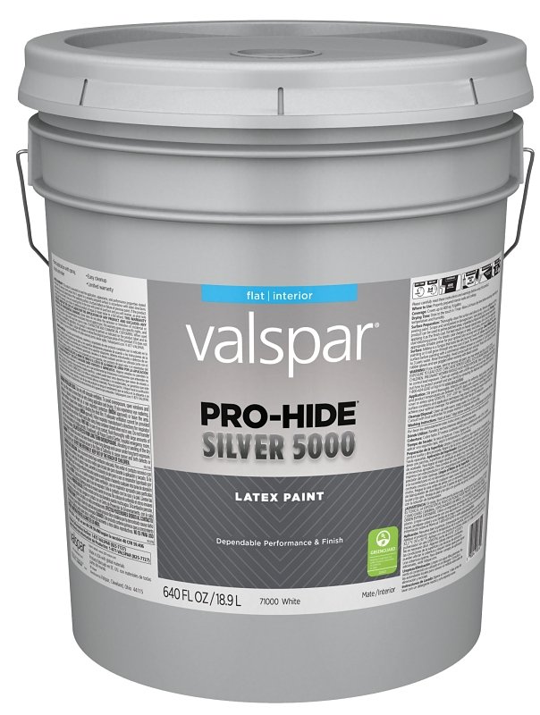 PAINT INTER SLVR FLAT WHT PAIL