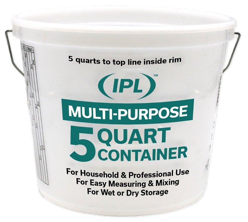 PAINT PAIL PLSTC W HANDLE 5QT