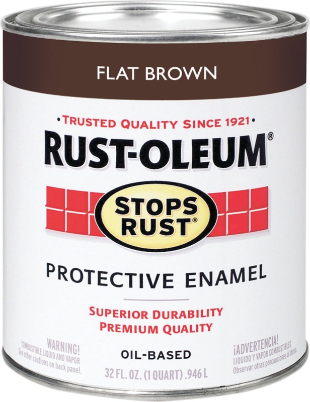 PAINT RST OBS FLAT BROWN QUART