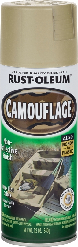 PAINT SPRAY CAMOFLAGE SND 12OZ