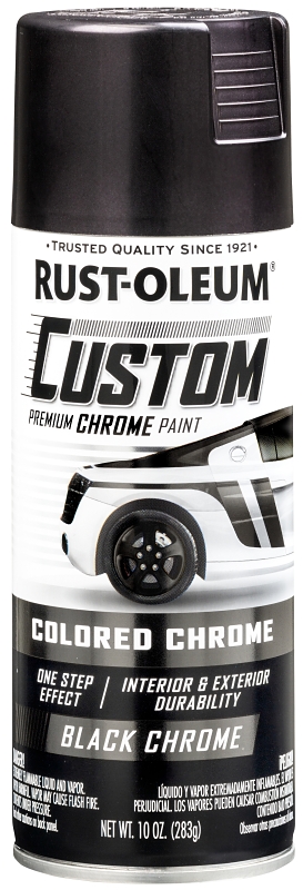 PAINT SPRAY CUSTOM CHROME BLK 