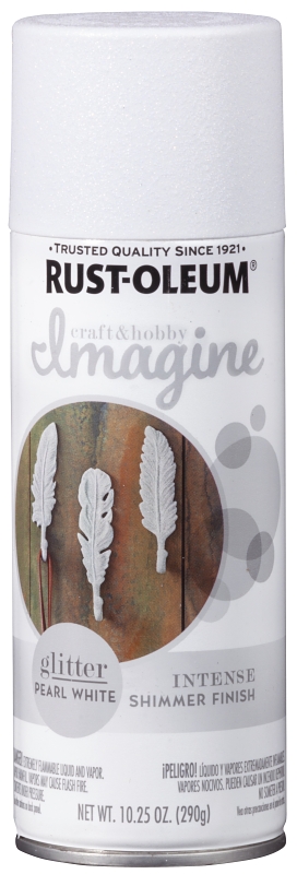 PAINT SPRAY GLTR WHITE 10.25OZ