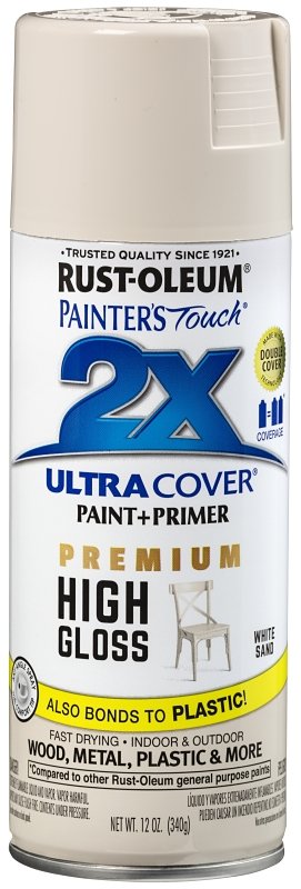 PAINT SPRAY HGLO WHT SAND 12OZ