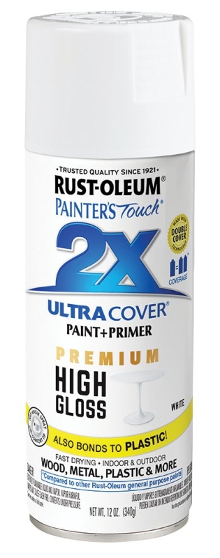 PAINT SPRAY HI GLO WHITE 12OZ 