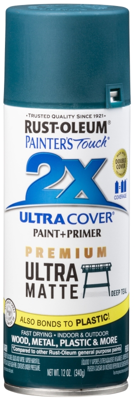 PAINT SPRAY MAT DEEP TEAL 12OZ