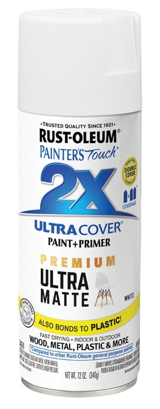 PAINT SPRAY MATTE WHITE 12OZ  