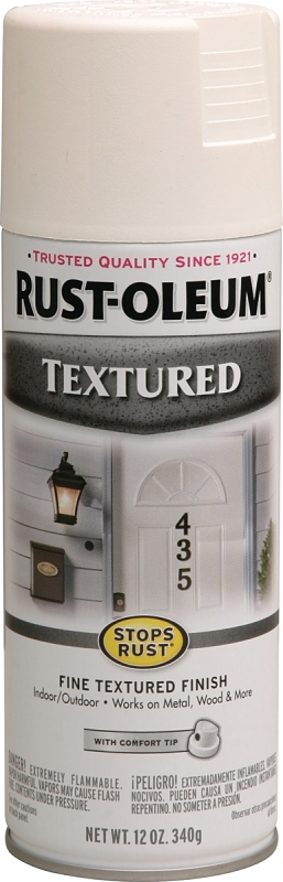 PAINT SPRAY TEXTURED WHT 12OZ 