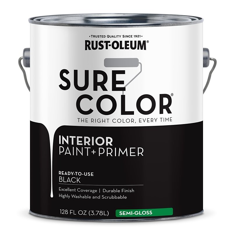 [7457500] PAINT WALL SEMI GLOSS BLACK GA