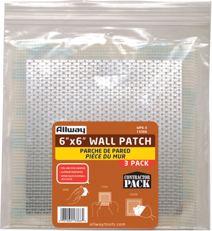 PATCH REPAIR DRYWALL 6X6IN 3PK