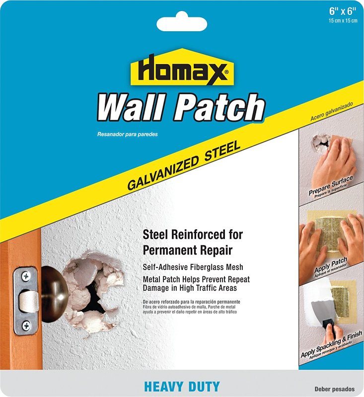 PATCH REPR WALL GALV STL 6X6IN