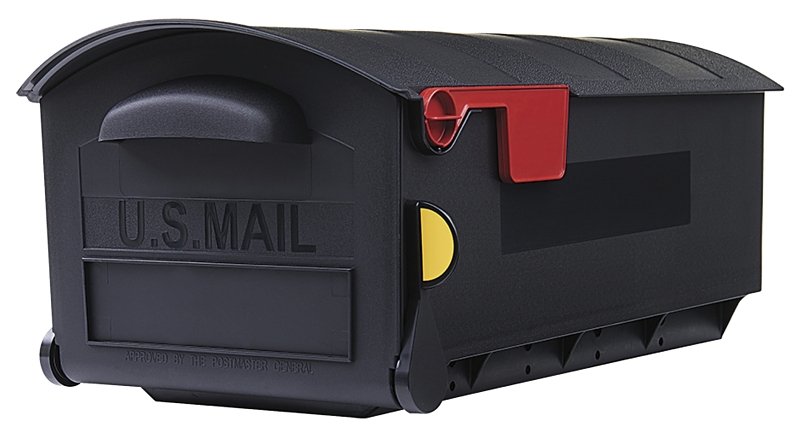 PATR RURAL LRG MBOX PLASTC BLK