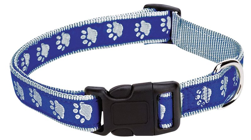 PAWPRINT COLLAR TT BLUE 6-10IN