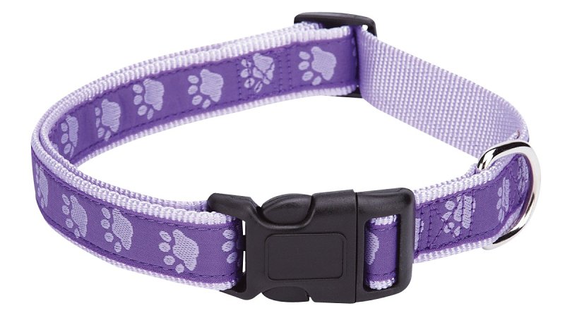 PAWPRINT COLLAR TT PUR 14-20IN