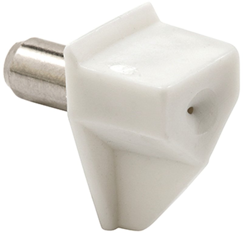 PEG SHELF 5MM WHITE MTL/PLASTC