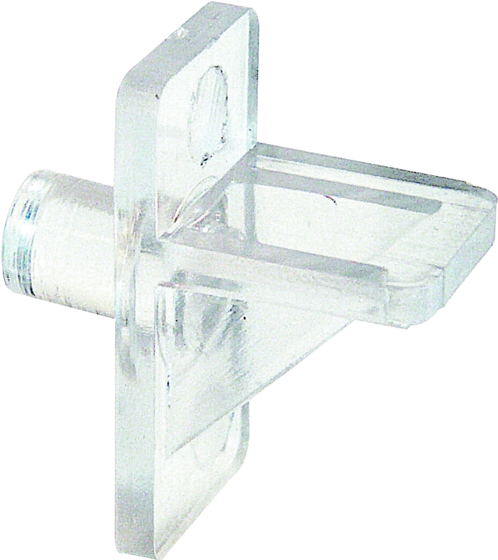 PEG SHELF SUPPORT PLSTC CLEAR 