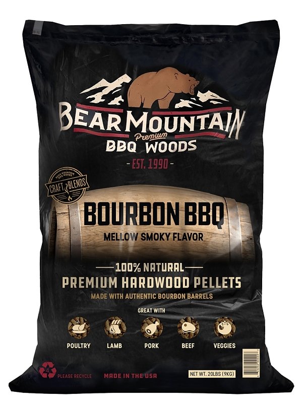 [3333382] PELLET WD BBQ CB BOURBON 20LB 