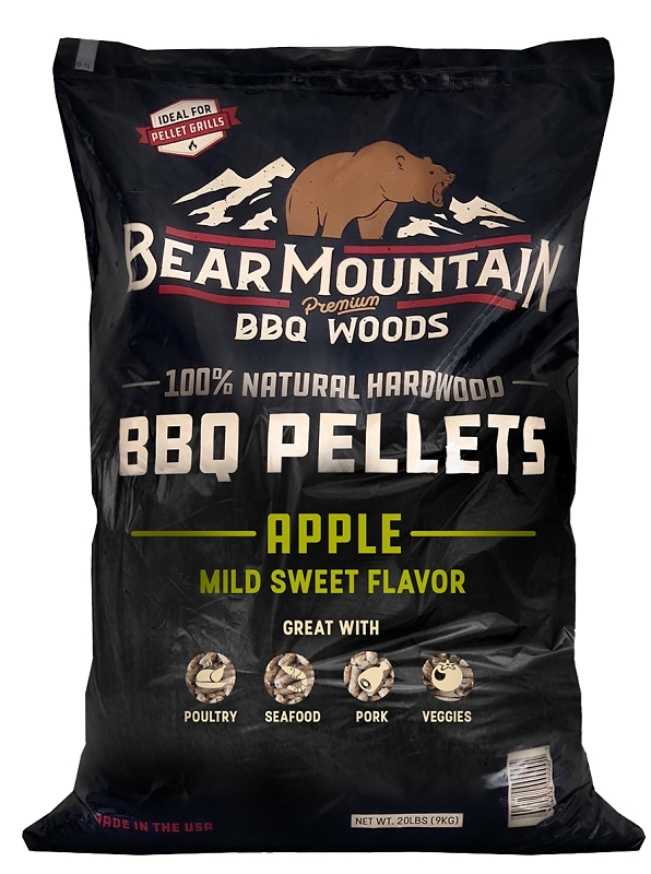 PELLET WOOD BBQ APPLE 20LB    