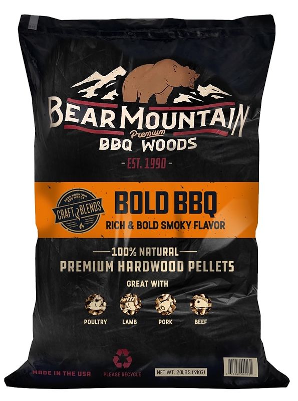 PELLET WOOD BBQ CB BOLD 20LB  