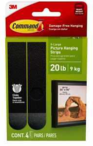 PIC HANGING STRIP BLK XL 20LB 